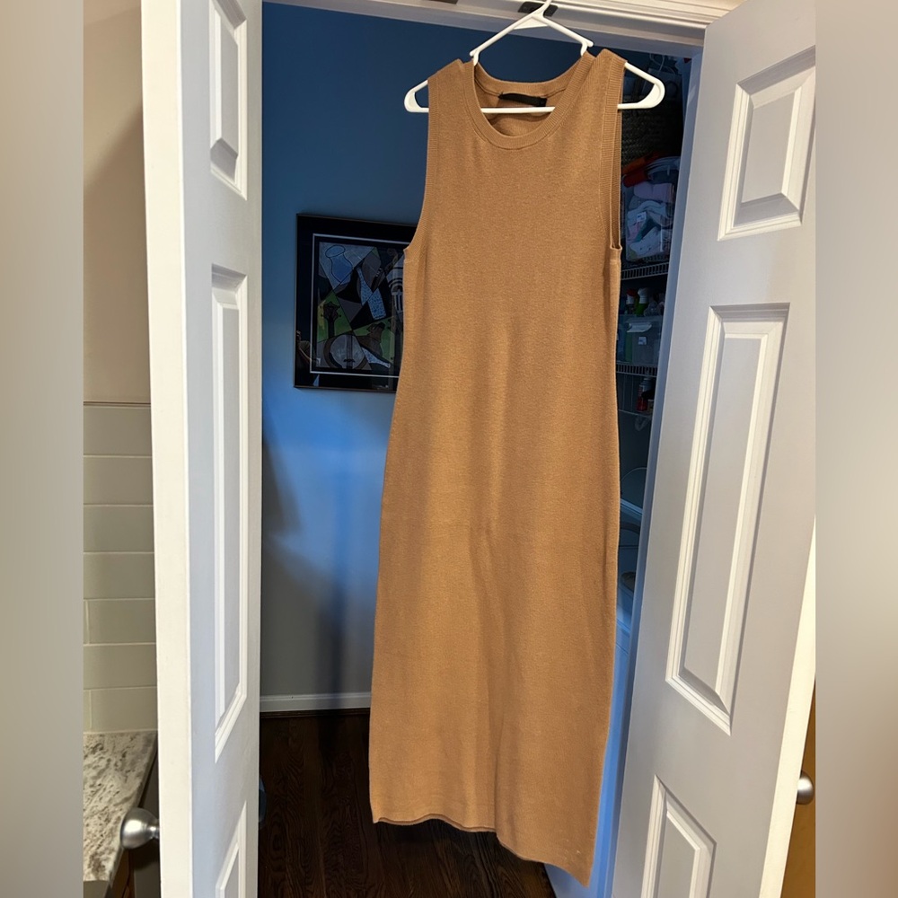 Jenni Kayne Elegant Sleeveless Dress in Camel